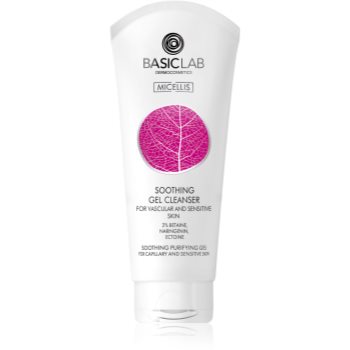 BasicLab Dermocosmetics Micellis gel calmant de curatare pentru piele sensibila si inrosita - imagine 2